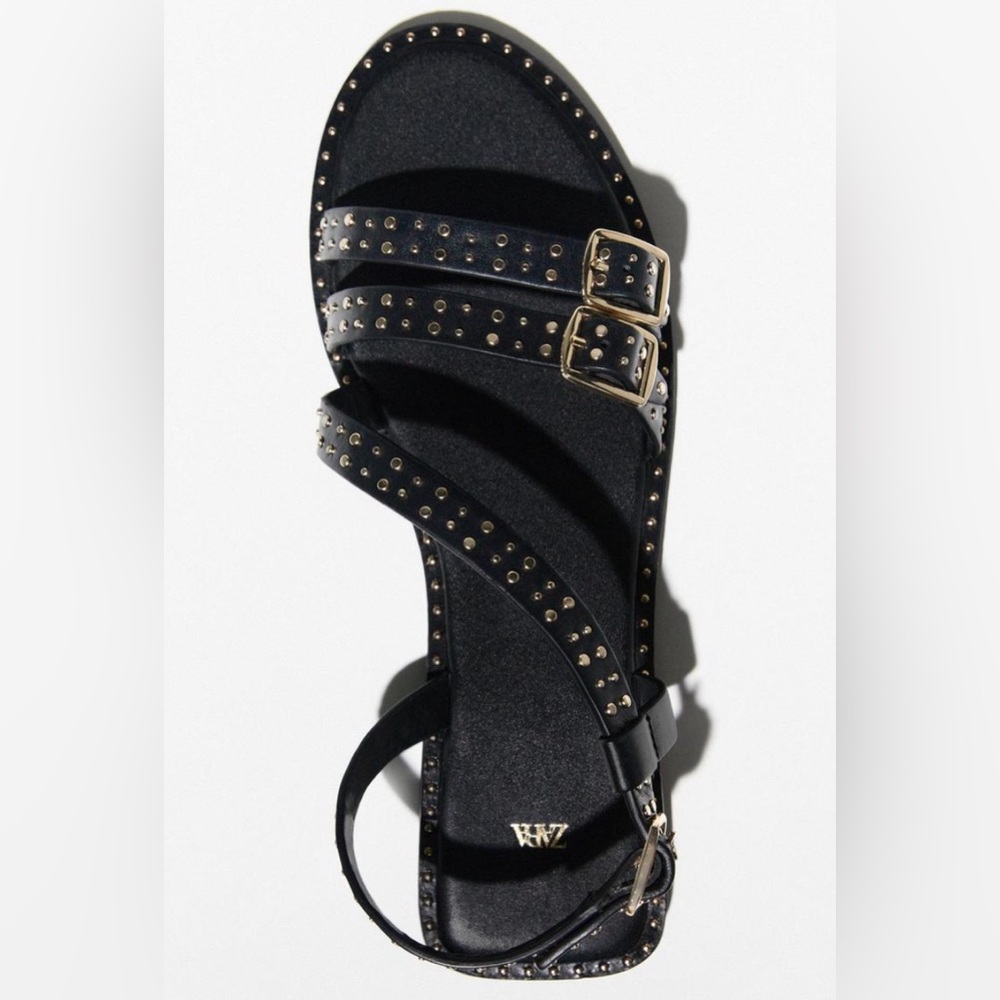 Zara black sandals NEVER WORN